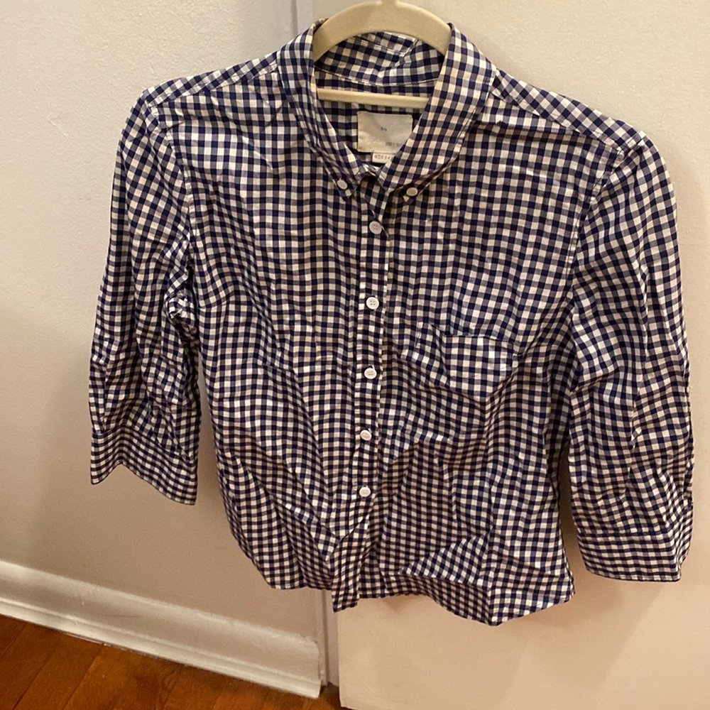 Band of Outsiders BOY button down blue/white US1